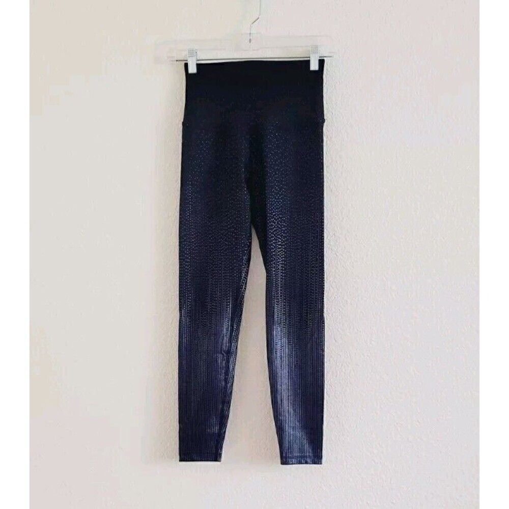Beyond Yoga Drip Dot High Waisted Midi Legging Black Ombré Sparkle Size Small